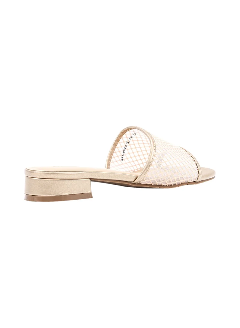 Bata Textured Low Heel Sandals