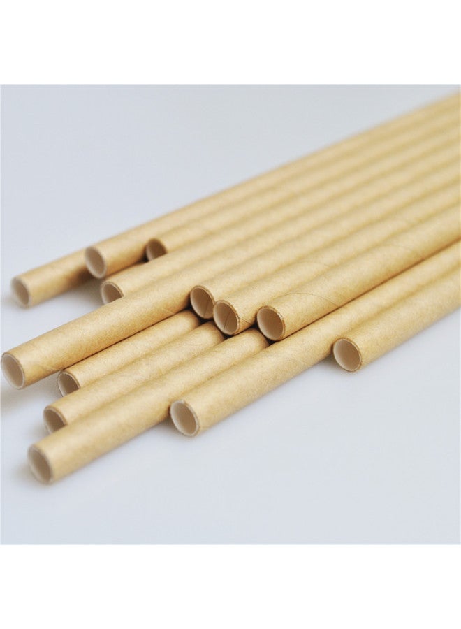 2021 Disposable White Kraft Solid Color Environmentally Friendly Degradable Paper Straw Pearl Straw Customizable LOGO-Color:White-Specifications:9mm*197mm - Image 2