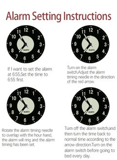 AHAKAC Twin Bell Alarm Clock, Loud Alarm Clock with Backlight, Silent Clock for Bedroom Home or Office, Great for Heavy Sleepers  - Image 4