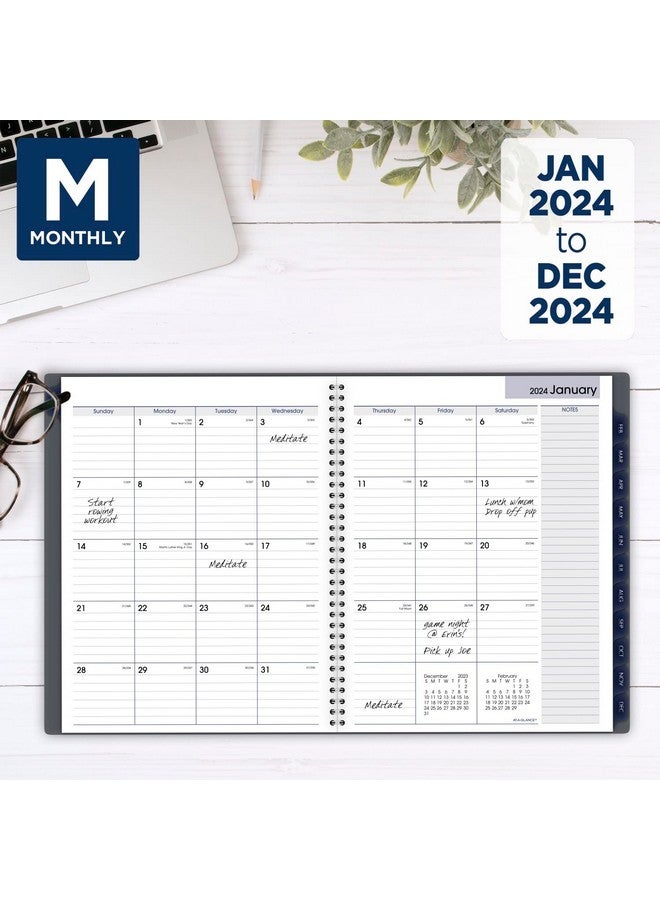 AT-A-GLANCE 2024 Monthly Planner, DayMinder, 8-1/2" x 11", Large, Gray (GC4700724) - Image 2