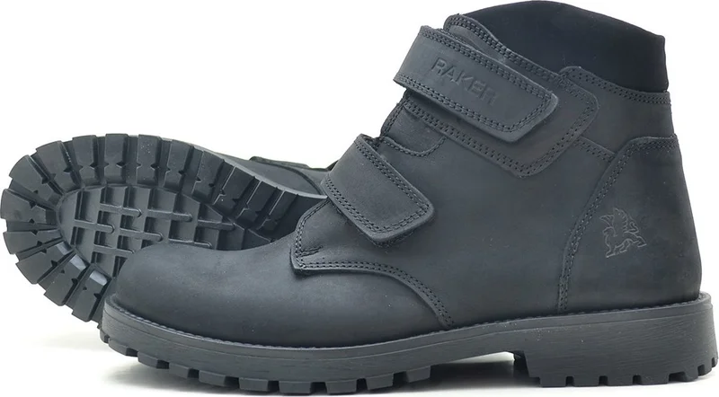 Raker Sentor Genuine Leather Velcro Fur Men's Young Boots