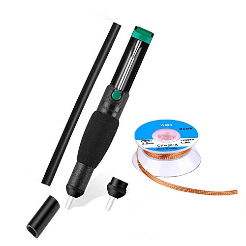 MOGAOPI Solder Wick and Desoldering Pump, Spare nozzle, Solder Sucker, Desoldering Wick,1pcs Solder Braid Desoldering Vacuum Pump Solder Remover Tool - Image 1