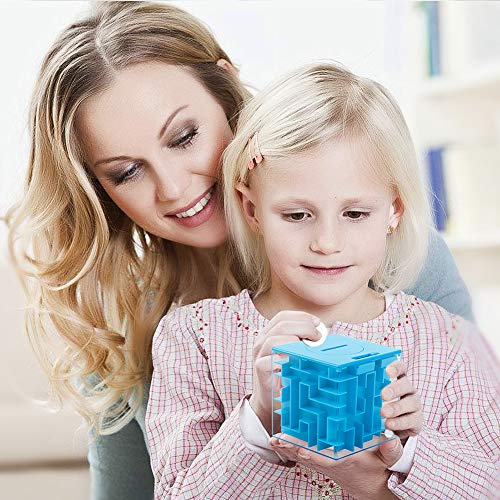 ThinkMax Money Maze Puzzle Box for Kids and Adults, Perfect Money Holder Maze Puzzle Gift Box (Blue) - Image 5