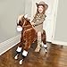Qaba Kids Rideon Walking Horse with Easy Rolling Wheels Soft Huggable Body a Large Size for Kids 516 Years - Image 4