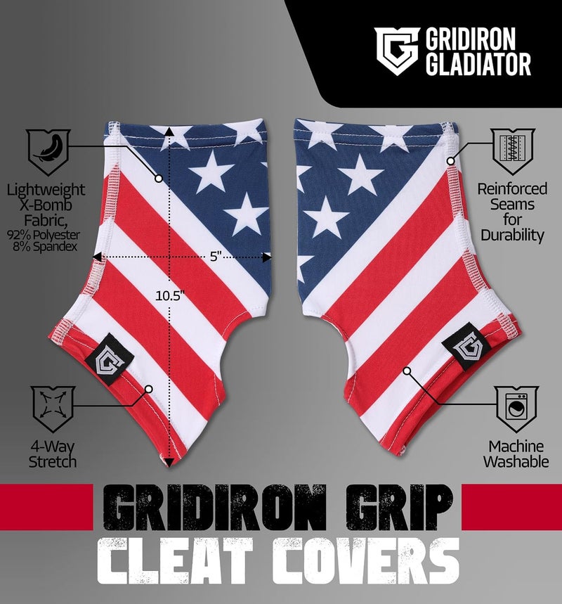 Gridiron Gladiator Cleat Covers - Football Spats - Football Cleat Cover - Cleat Spats for Soccer, Baseball & Softball - Image 3