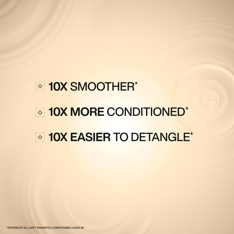 Redken All Soft Shampoo and Conditioner Set For Dry or Brittle Hair - Provides Intense Softness and Shine With Argan Oil, 10.1 Fl Oz - Image 2