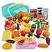 Battat Play Circle Play Food Kitchen Toys Grocery Store Pretend Play Pantry in A Bucket 3 Years79 Pieces - Image 3