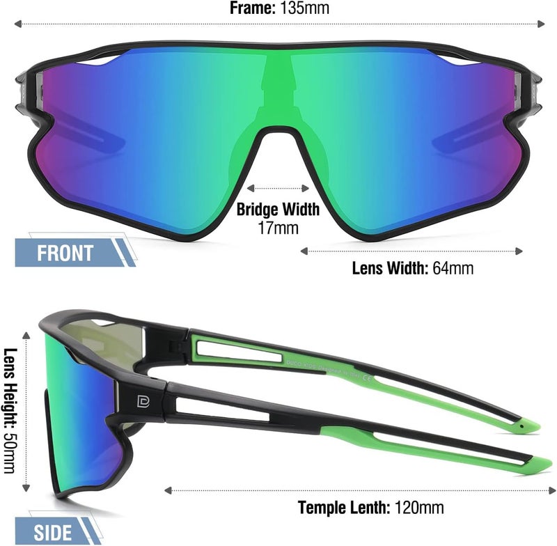 Duco Kids Sunglasses Polarized UV Protection 400 - Kids Sports Sunglasses Boys with Lightweight TR90 Frame - Youth Baseball and Cycling Sun Glasses for Boys & Girls - DK268 - Image 4