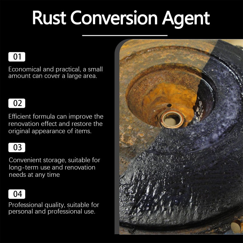 Jakehoe Rust Converter, Rust-Free Rust Restoration, Rust-Fixing, Corrosion-Resistant, Effective Protection, Long-Lasting And Stable Primer - Image 4