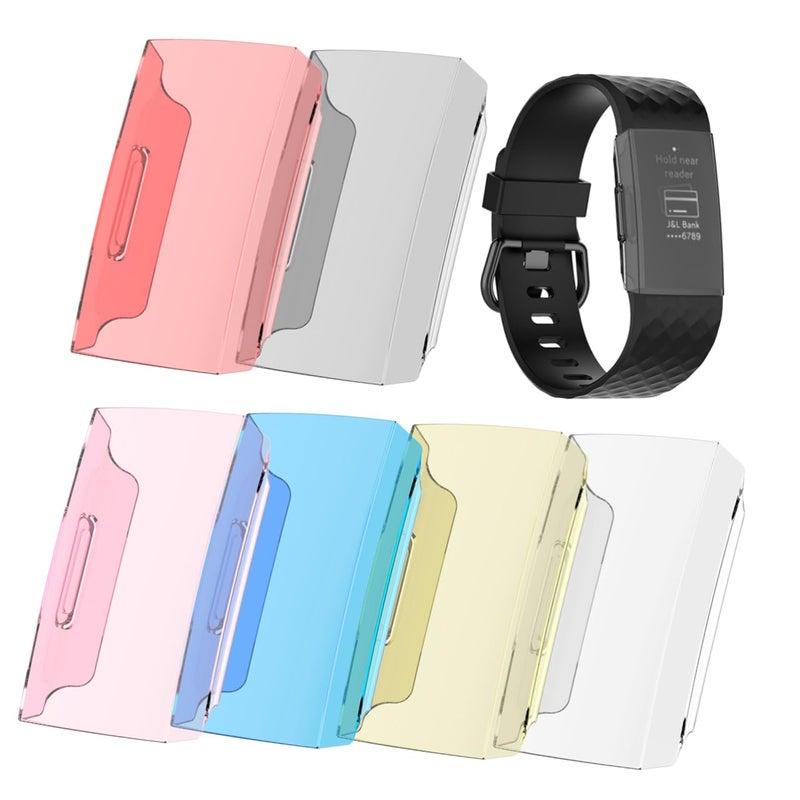Transparent Protective Case Fitbit Charge Full Body Cover Anti Scratch 6 Pack Colors - Image 2