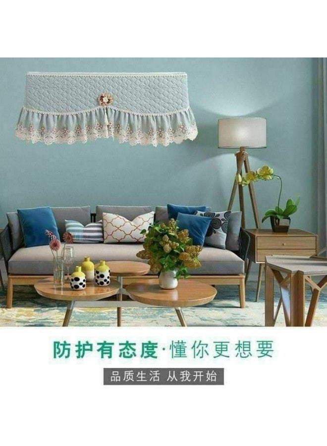 Air conditioner covers for 1.5 HP and 2.25 HP indoor units in beautiful designs and distinctive colors, available in turquoise and mint green. - Image 3