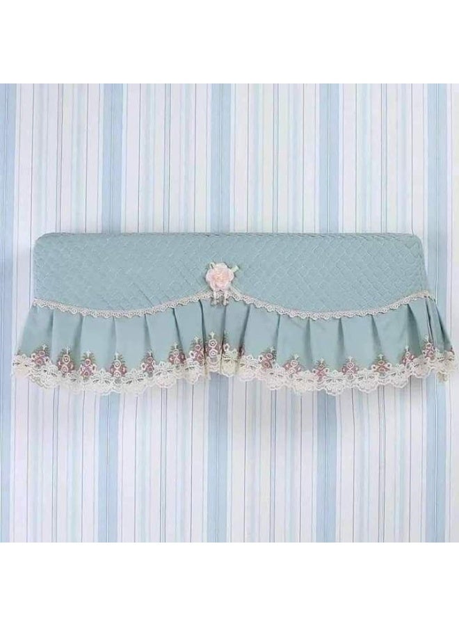 Air conditioner covers for 1.5 HP and 2.25 HP indoor units in beautiful designs and distinctive colors, available in turquoise and mint green. - Image 2