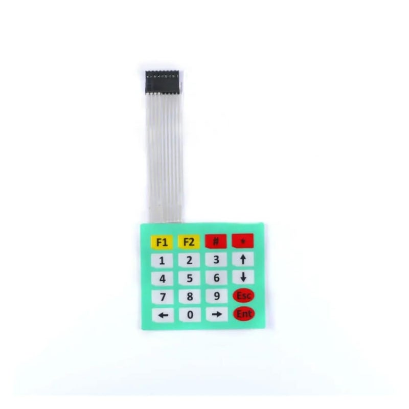 1 * 2 3 4 5 مفتاح غشاء رئيسي 3 * 4 لوحة مفاتيح مصفوفة 4X5 مع 1X6LED (بيج) - Image 1