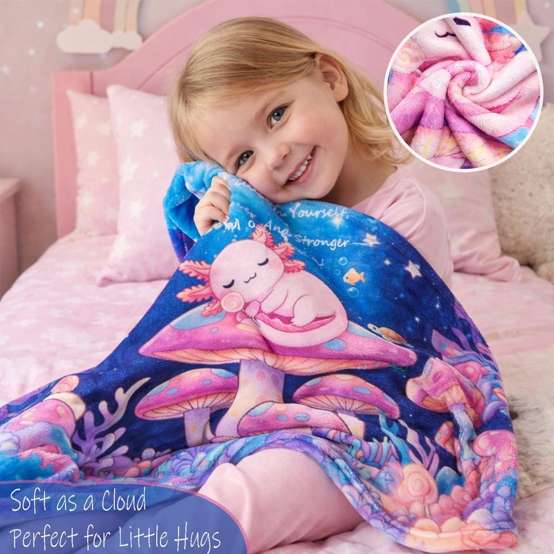 Kipwake Axolotl Gift Set for Girls - Cute Axolotl-Themed Toy Box with Fluffy Diary, Stickers,Pen, Crocheted Stuffed Animal, Pink Purse, Necklace, Keychain, and More Axolotl Stuff - Birthday Gifts for Kids - Image 3