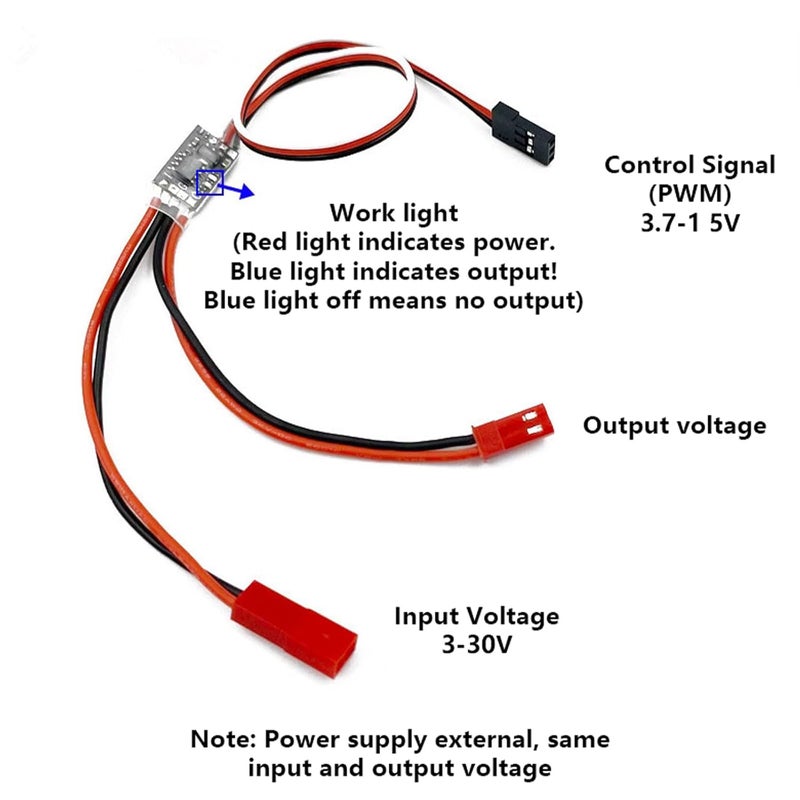 1PCS 8A Remote Control Electronic Switch Wide Voltage Compatible for Electronics Education - Image 3