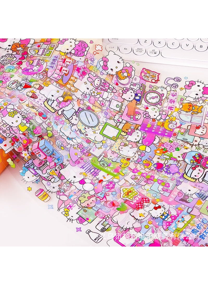 Cute Sanrio Cartoon Strip Stickers for Journals 【hello kitty】long sticker 7*35