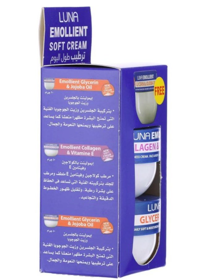 Luna Soft Moisturizing Cream Set | Deep Nourishing & Hydrating Skin Cream | Multi-Use Family Size - Image 1