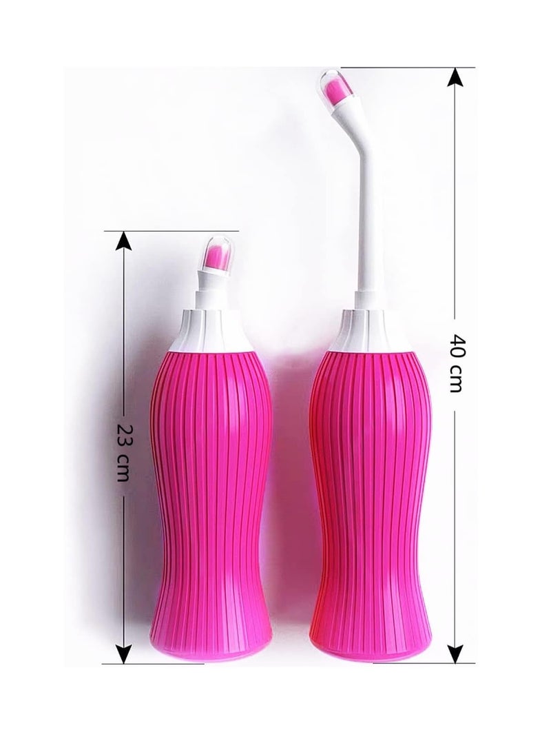 SYOSI 2 Packs 450ML Water Capacity with Nozzle Personal Bidet Sprayer for Kids Washing Personal Hygiene Bathroom Aid Pregnant Women Cleansing Postpartum Clean  - Image 5