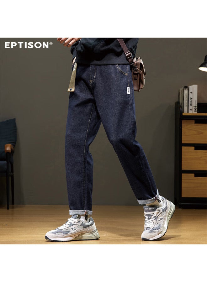 EPTISON Yipintiancheng 2025 Autumn Straight-leg Jeans For Men, Versatile Casual Wide-leg Pants, Simple Loose-fitting Fashionable Trendy Trousers For Me - Image 1