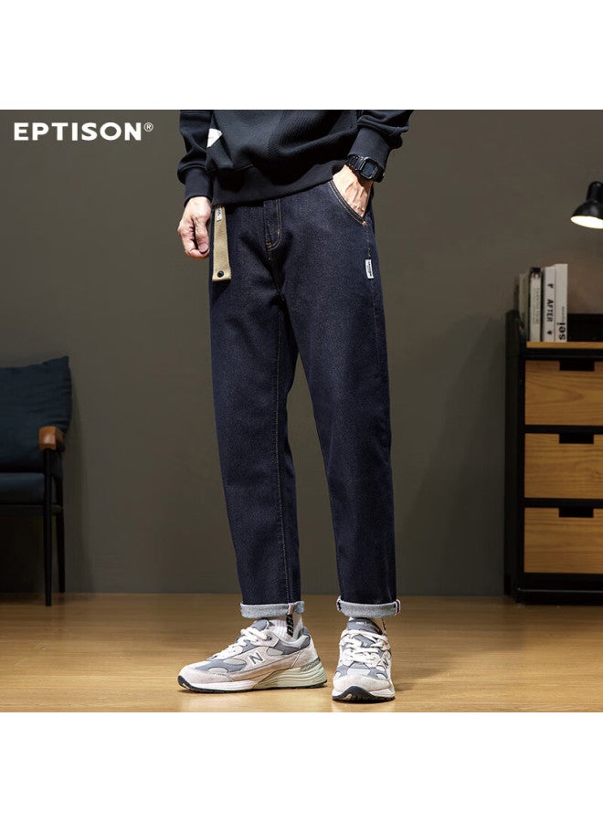 EPTISON Yipintiancheng 2025 Autumn Straight-leg Jeans For Men, Versatile Casual Wide-leg Pants, Simple Loose-fitting Fashionable Trendy Trousers For Me - Image 2