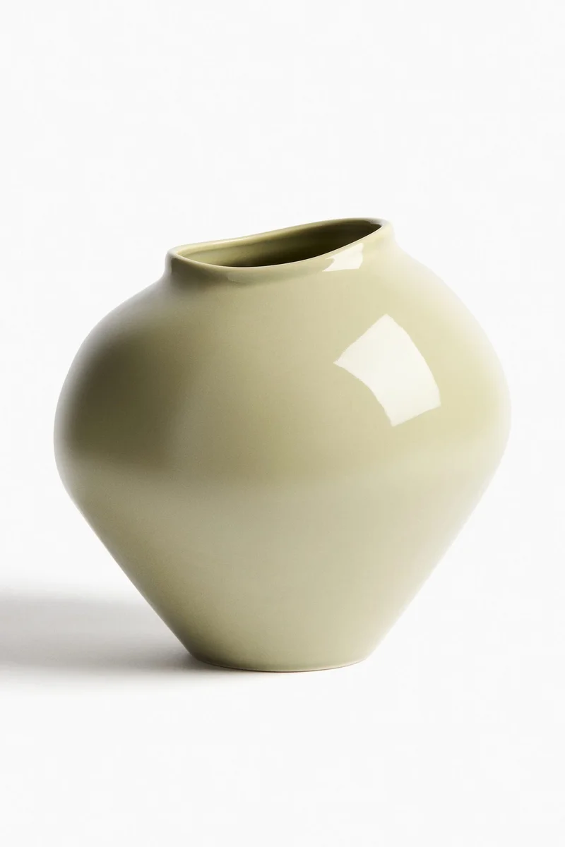 H&M Large irregular stoneware vase