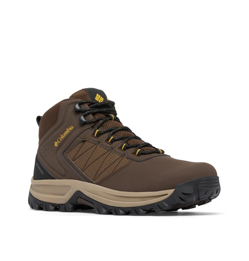 Columbia Mens Transverse Waterproof Hiking Boot CordovanGolden Yellow 75 Wide