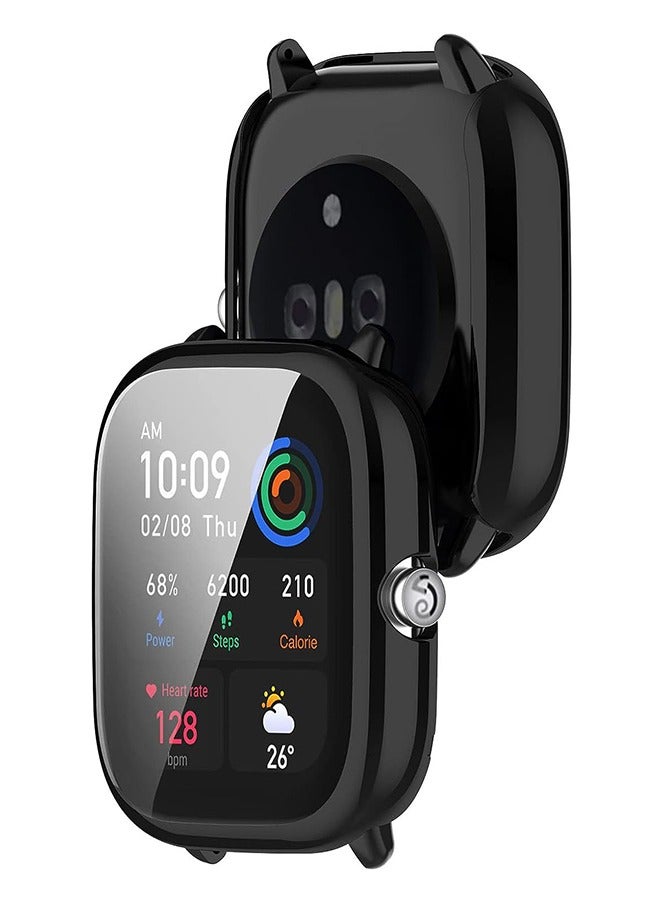 Muyixin غطاء حماية شاشة TPU لساعة Amazfit GTS 4 Mini شامل مضاد للسقوط ومطلي بالكهرباء - Image 2