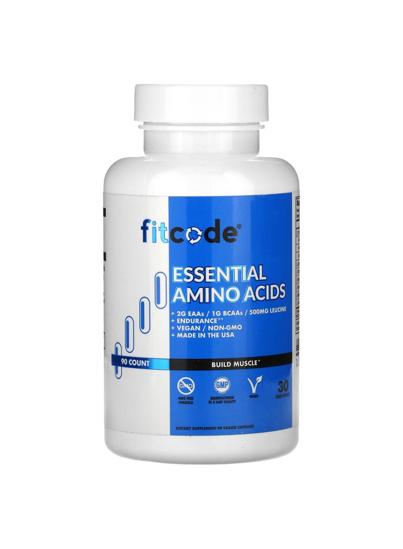 fitcode Essential Amino Acids, 90 Veggie Capsules