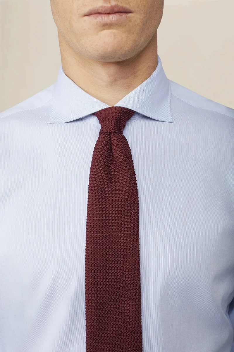 Doppelganger Plain men's tie - Bordeaux