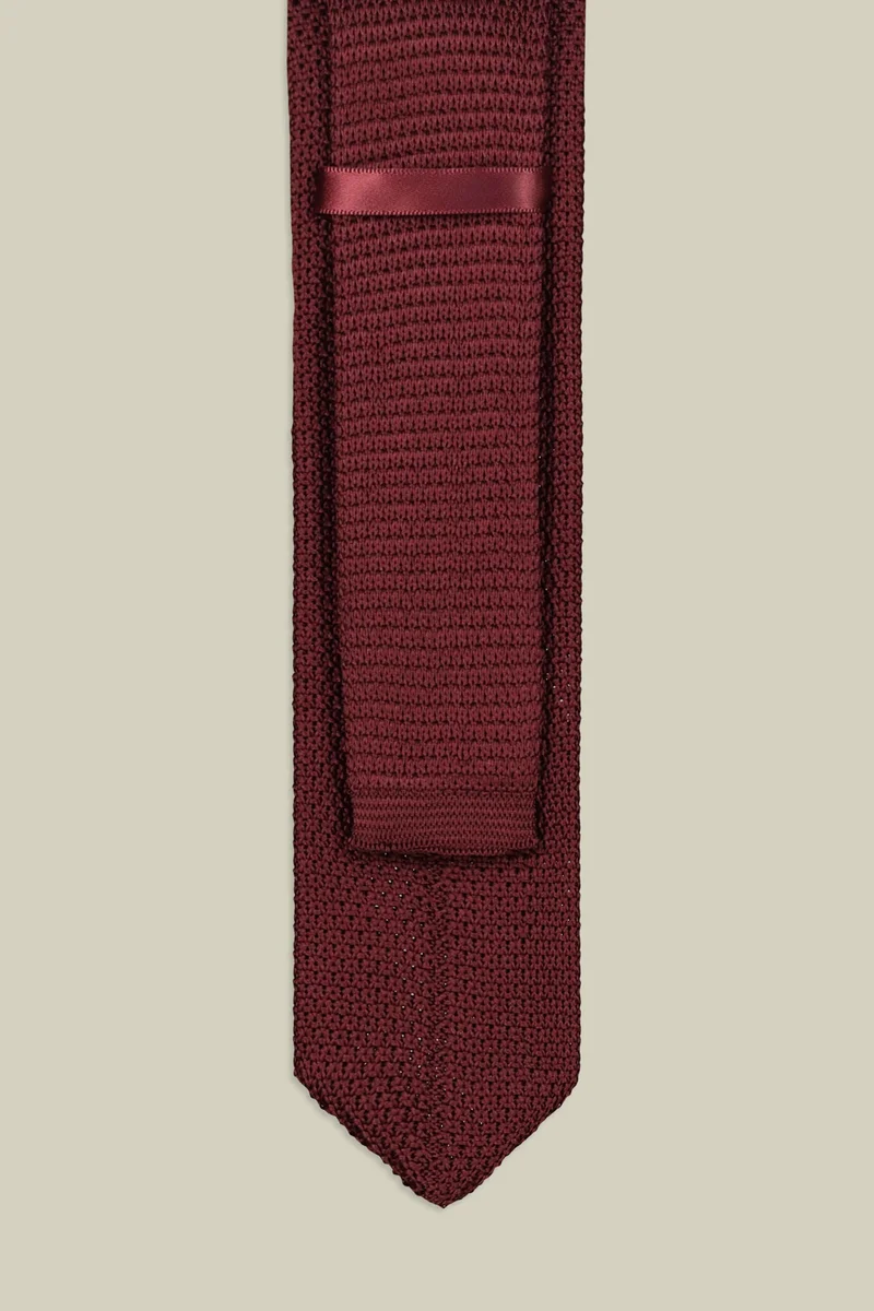 Doppelganger  Plain men's tie - Bordeaux for Men | Best Price UAE