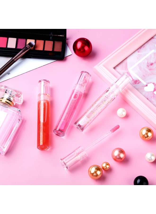Patelai - Patelai 30 Pieces Empty Lip Gloss Tubes 5 ml Transparent Lip Gloss Containers Clear Refillable Lipstick Container Lip Balm Bottles Eyelash Growth Liquid Tube Cosmetic Container with Rubber Stoppers - Image 1