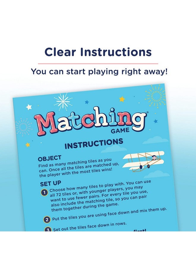 Wonder Forge Americana Matching Game - Skill Building Memory Color Recognition Game for Kids Age 3- 5 | A Fun & Fast Classic Memory Game - Image 4