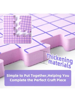 CESUSME CESUSME Blocking Mats for Knitting, Crochet Blocking Boards for Crochet Projects, Extra Thick Blocking Mat Boards for Crochet Projects with 150 T-pins and Storage Bag for Knitting Crochet Projects  - Image 5
