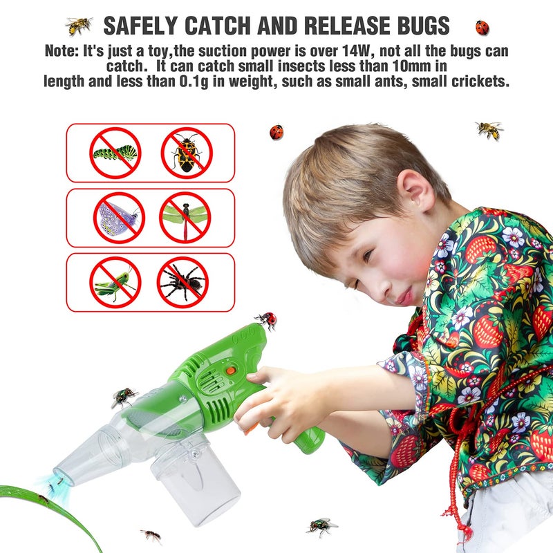 PLAY Bug Vacuum for KidsBug Catcher kit for KidsEcoFriendly Bug Suction Toy Vacuum with Magnifying Glass Viewing Chamber for Boys Age 4 - Image 3