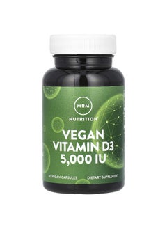 MRM Nutrition MRM Nutrition, Vegan Vitamin D3, 5,000 IU, 60 Vegan Capsules  - Image 1