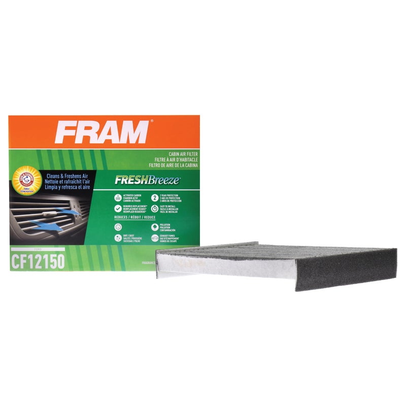 FRAM Fresh Breeze Cabin Air Filter with Arm & Hammer Baking Soda, CF12150 for Mazda/Toyota Vehicles