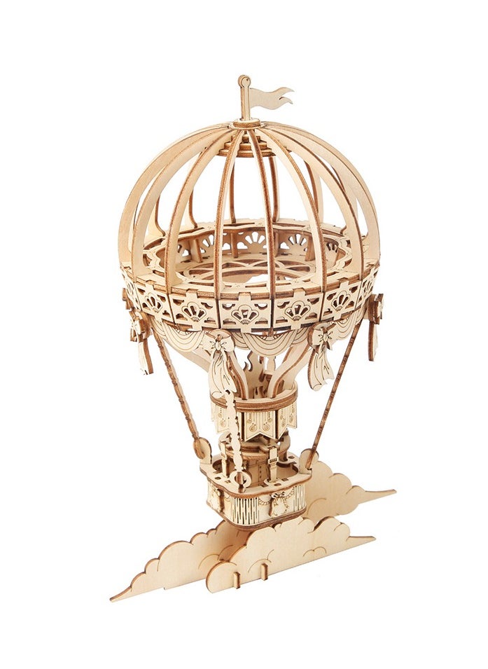 Rolife Rolife Hot Air Balloon 3D Wooden Puzzle TG406, 3D Wooden Puzzles for Adults/Teens, Creative Home Decor, Unique Gift for Craft Hobby Adults/Teens  - Image 1