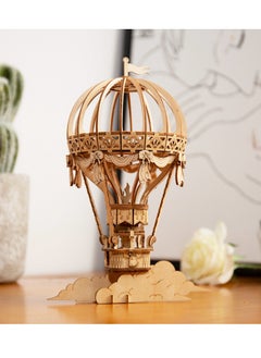 Robotime Rolife Hot Air Balloon 3D Wooden Puzzle TG406, 3D Wooden Puzzles for Adults/Teens, Creative Home Decor, Unique Gift for Craft Hobby Adults/Teens  - Image 2