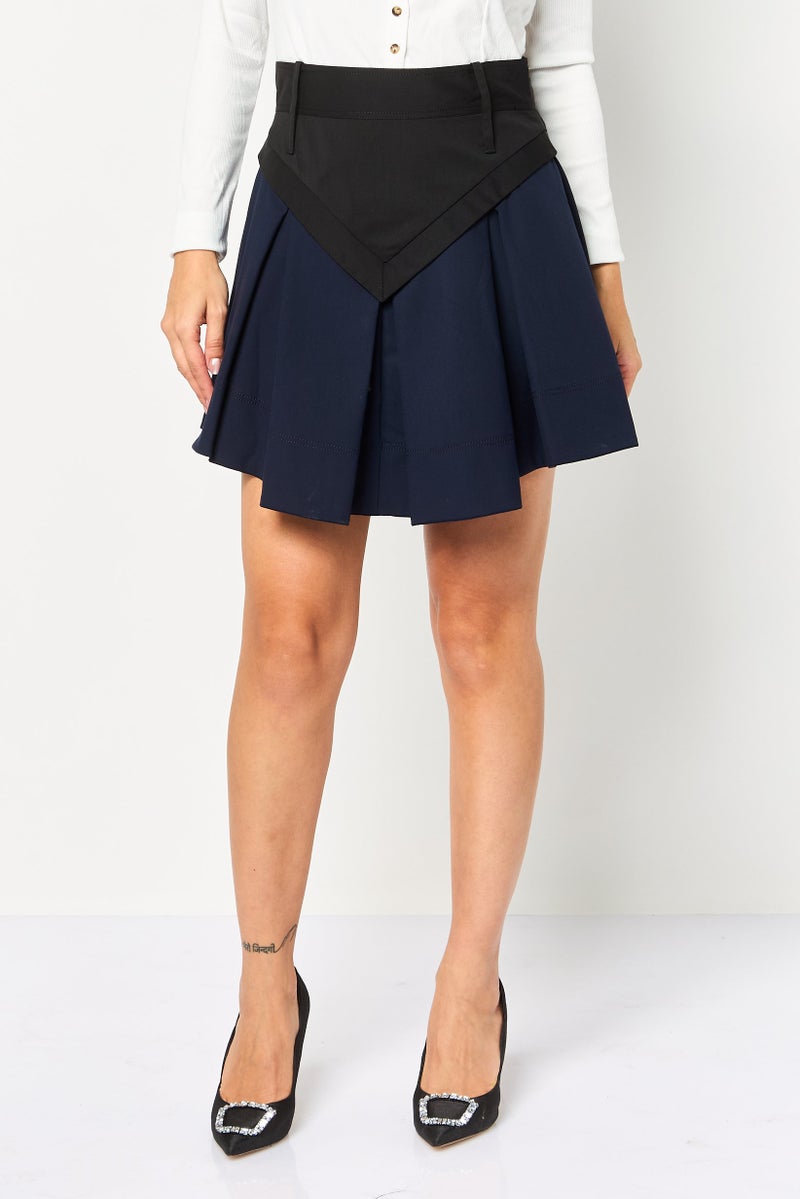 PINKO Women Two-Tone Mini Skirt, Multicolor - Image 1