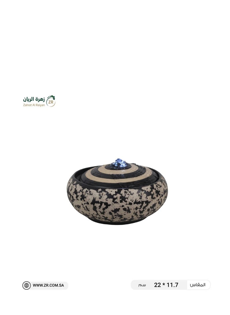 Zahrat Al Raiyan Desk Fountain In The Shape Of An Engraved Bowl 