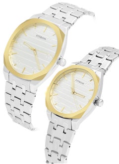 Fitron Fitron Quartz Analog Silver Couple Set Watch For Men and Women  - Image 2