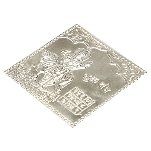 DHRUVS COLLECTION 925 Pure Silver Shukra Yantra Hindu Vedic Symbol for Wealth & Prosperity - Image 2