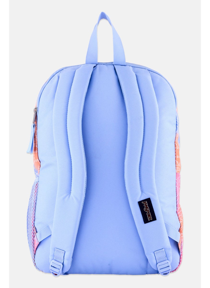 JANSPORT - Men Brand Logo Backpack 47 H X 39 L X 14 W cm, Orange Combo - Image 1