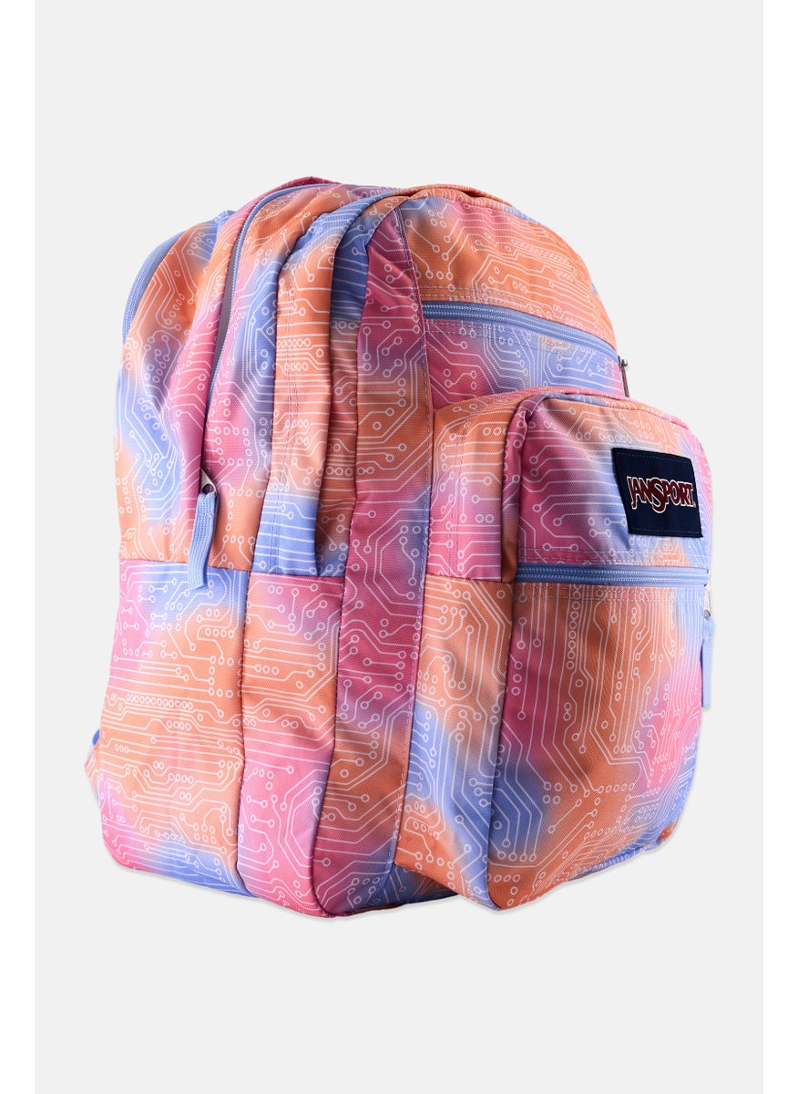 JANSPORT - Men Brand Logo Backpack 47 H X 39 L X 14 W cm, Orange Combo - Image 1