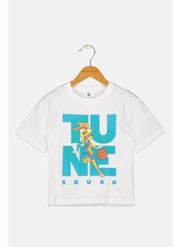 Space Jam Toddlers Girl Graphic Print Short Sleeves T-Shirt, White  - Image 1