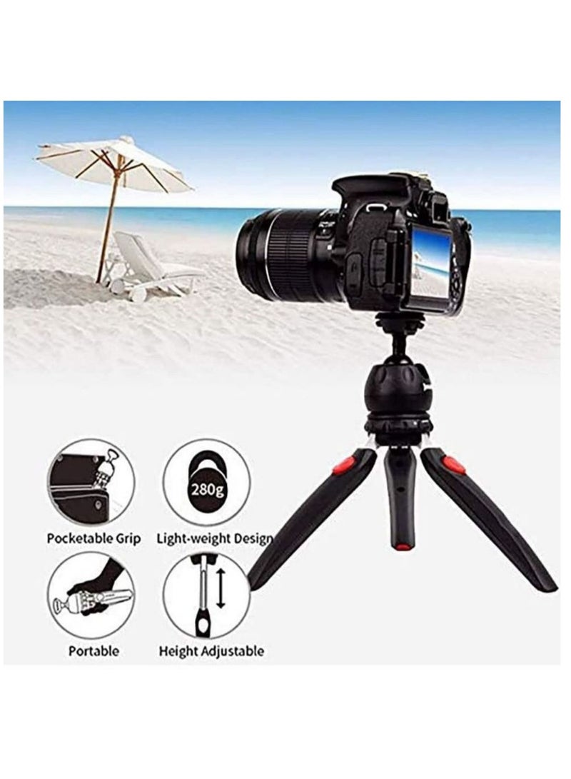 Jmary Mini Tripod for Camera and Phone Tabletop Small Phone Tripod Mount for GoPro iPhone Cell Phones Webcam Projector Compact DSLR Hand Desktop Camera Tripod Stand Table - Image 4