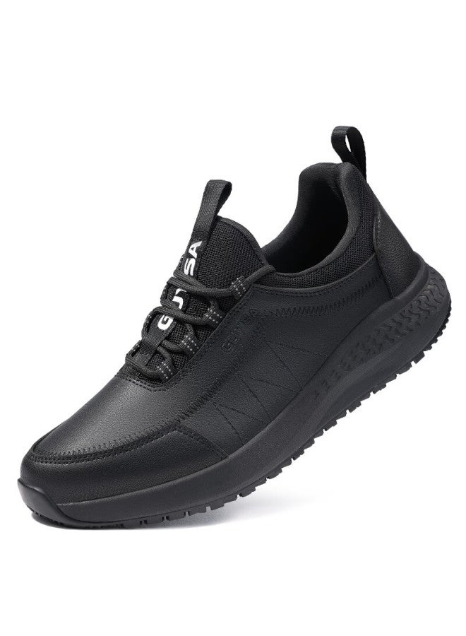 QINGYA Qingya Chef Shoes Kitchen Shoes Non-slip Waterproof Oil-proof Odor-proof Wear-resistant Special Work Back Kitchen Men's Shoes C002 41  - Image 4