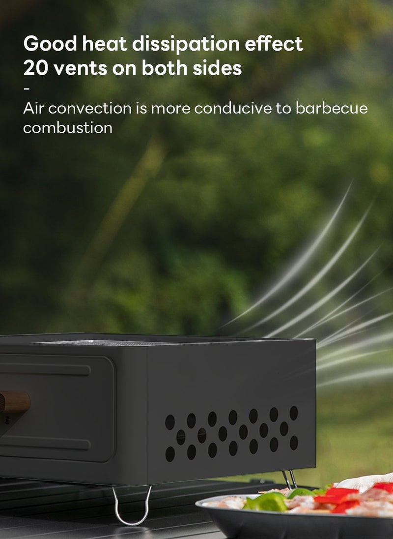 ETG Outdoor Charcoal Stove Portable Grill Set, Can Be Used by 4-6 People at the Same Time - Image 5