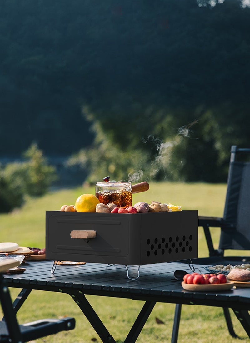 ETG Outdoor Charcoal Stove Portable Grill Set, Can Be Used by 4-6 People at the Same Time - Image 2