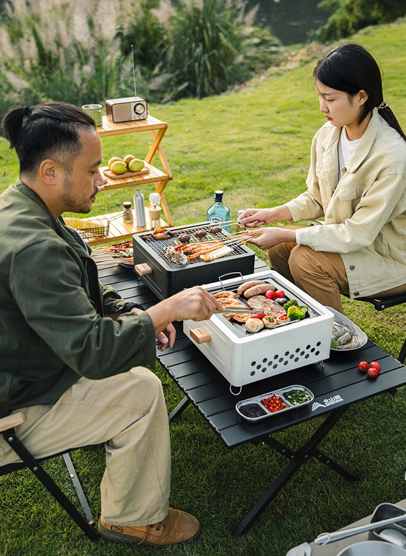 ETG Outdoor Charcoal Stove Portable Grill Set, Can Be Used by 4-6 People at the Same Time - Image 3
